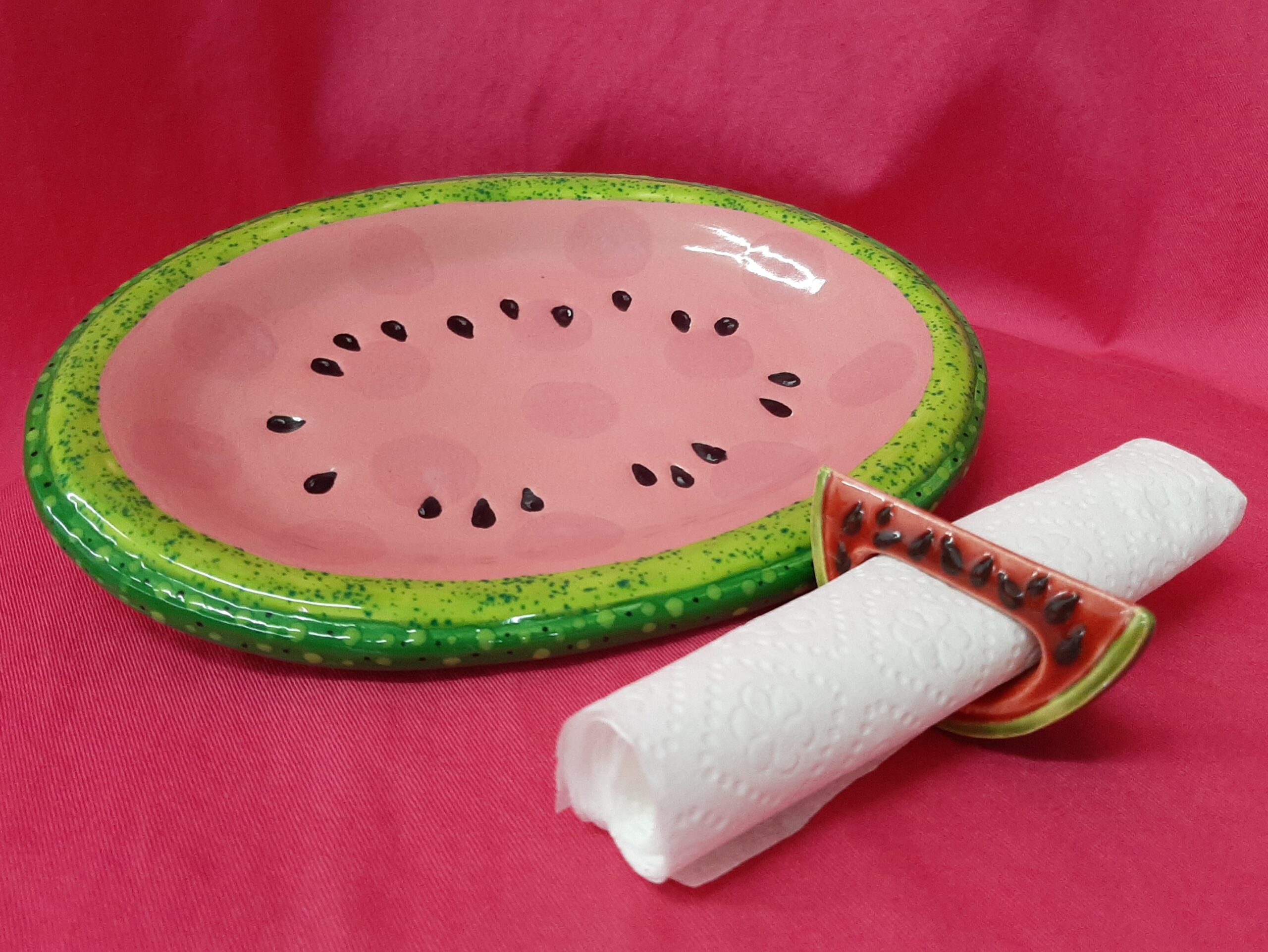 Watermelon napkin holder